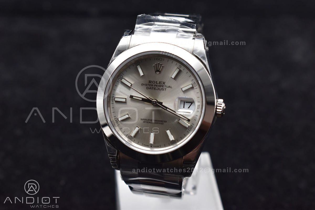 DateJust 41 126330 904L SS VSF 1:1 Best Edition Silver Dial on Oyster Bracelet VS3235